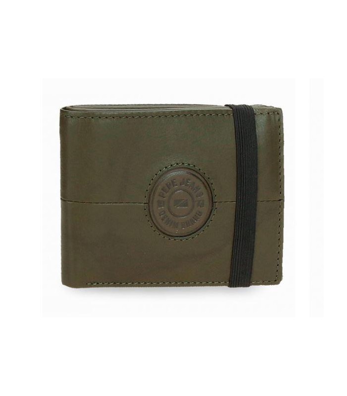 BILLETERO CON GOMA PEPE JEANS CRACKER VERDE CAQUI