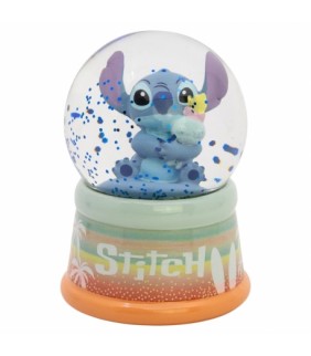 GLOBO DE NIEVE STITCH EN CAJA DE REGALO