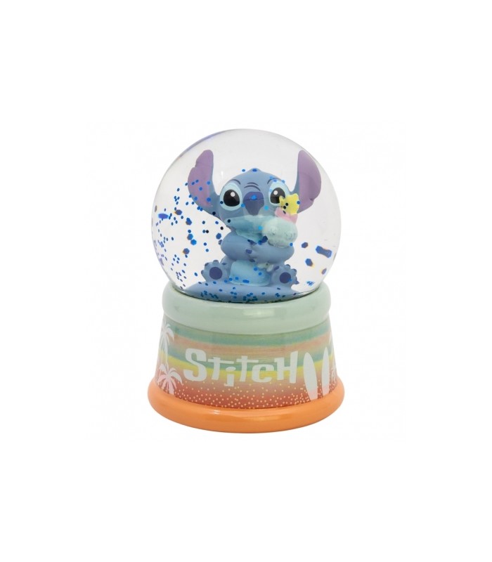 GLOBO DE NIEVE STITCH EN CAJA DE REGALO