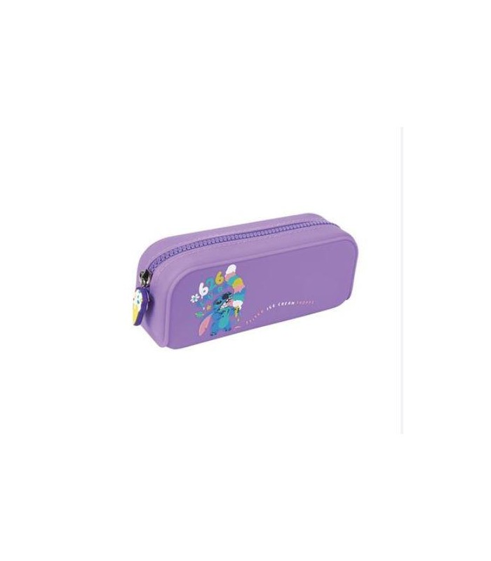 ESTUCHE SILICONA STITCH MORADO