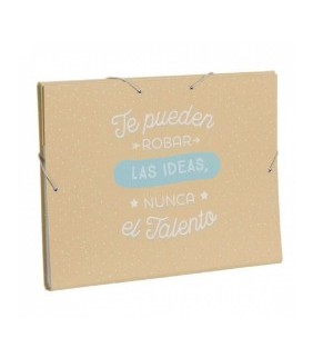 Carpeta A4 TE PUEDEN ROBAR LAS IDEAS  NUNCA   