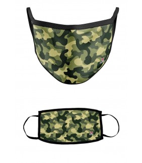 Mascarilla Camuflaje verde Adulto Homologada