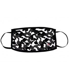 Mascarilla infantil camuflaje negro