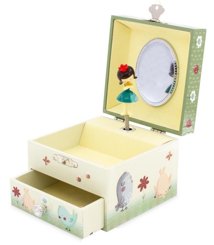 CAJA MUSICAL NIÑA MANZANA