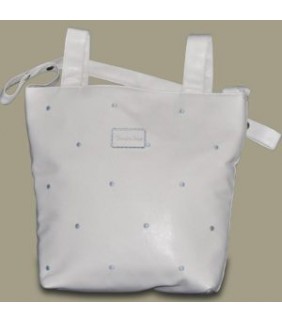 Bolso carrito CHOCOLAT BABY Topitos celestes