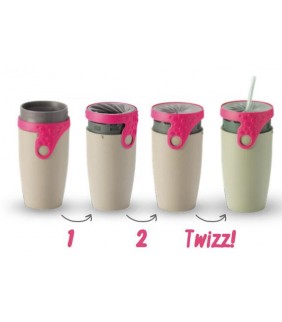 Vaso hermético 350ml  TWIZZ  Varios colores