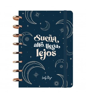 CUADERNO A5 - CUADRICULA - DARK BLUE SUEÑA ALTO  L