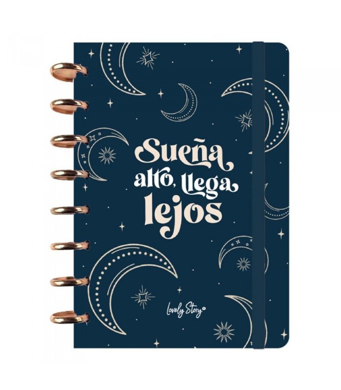 CUADERNO A5 - CUADRICULA - DARK BLUE SUEÑA ALTO  L