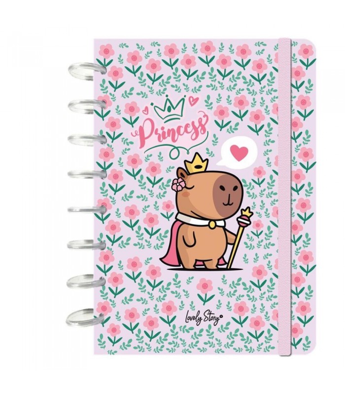 SMART BOOK A5 CON SISTEMA DE DISCOS - PINK QUEEN C