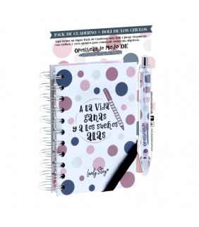 CUADERNO A6 CON BOLIGRAFO A JUEGO  OPOSITANDO MODO