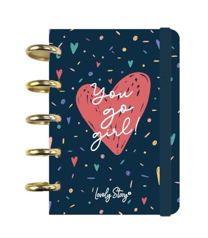 CUADERNO CUADRICULA / NOTEBOOK A6 - YOU GO GIRL