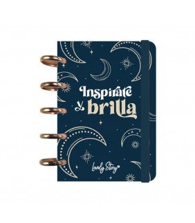 CUADERNO A6 CUADRICULA - INSPÍRATE Y BRILLA