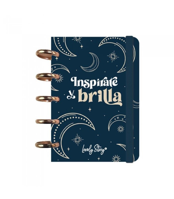 CUADERNO A6 CUADRICULA - INSPÍRATE Y BRILLA