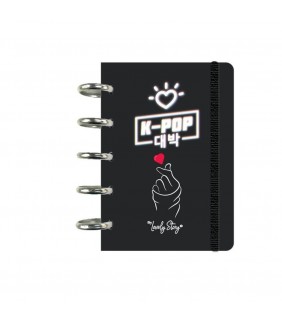 Cuaderno 100 HOJAS CUADRICULA 100GR - BLACK K-POP 