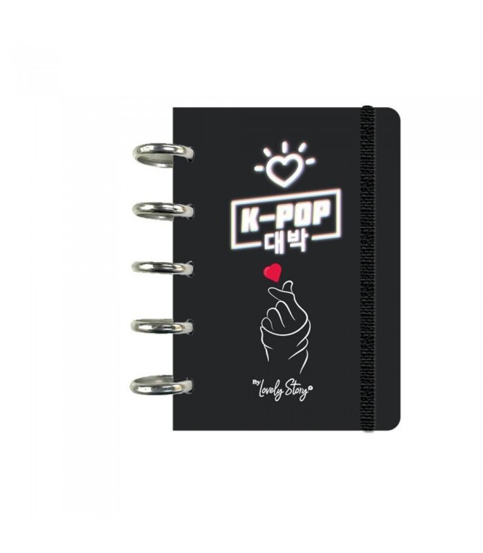 Cuaderno 100 HOJAS CUADRICULA 100GR - BLACK K-POP 