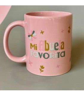 TAZA ROSA ABUELA