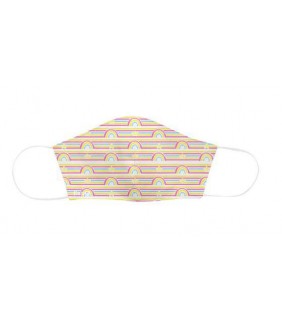 Mascarilla infantil 3 capas homologada Arco iris
