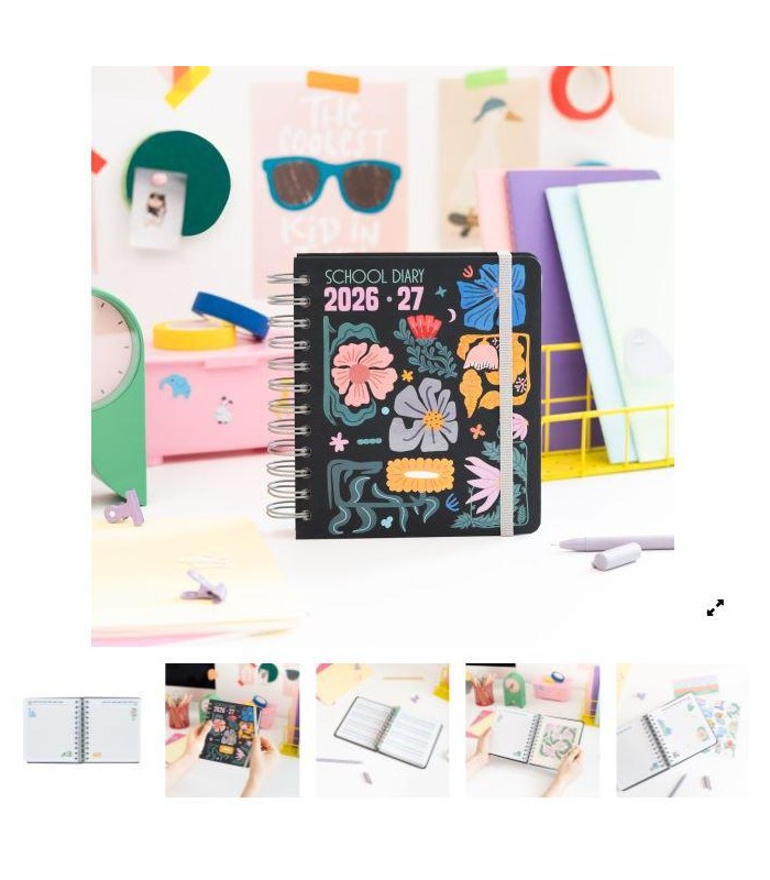 AGENDA ESCOLAR FLORAL CUBES 2026/2027