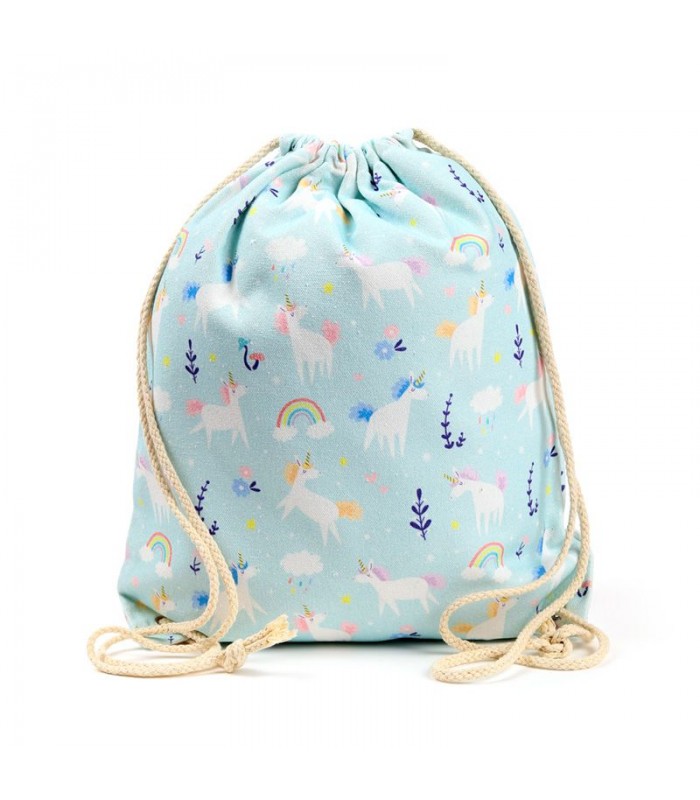 Mochila de Tela con Cuerdas Unicornio Mágico Sipec