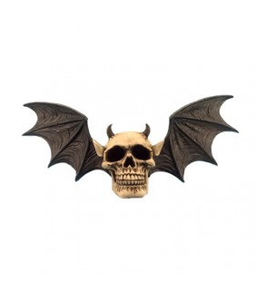 Placa de Pared Calavera de Murciélago Diabólico