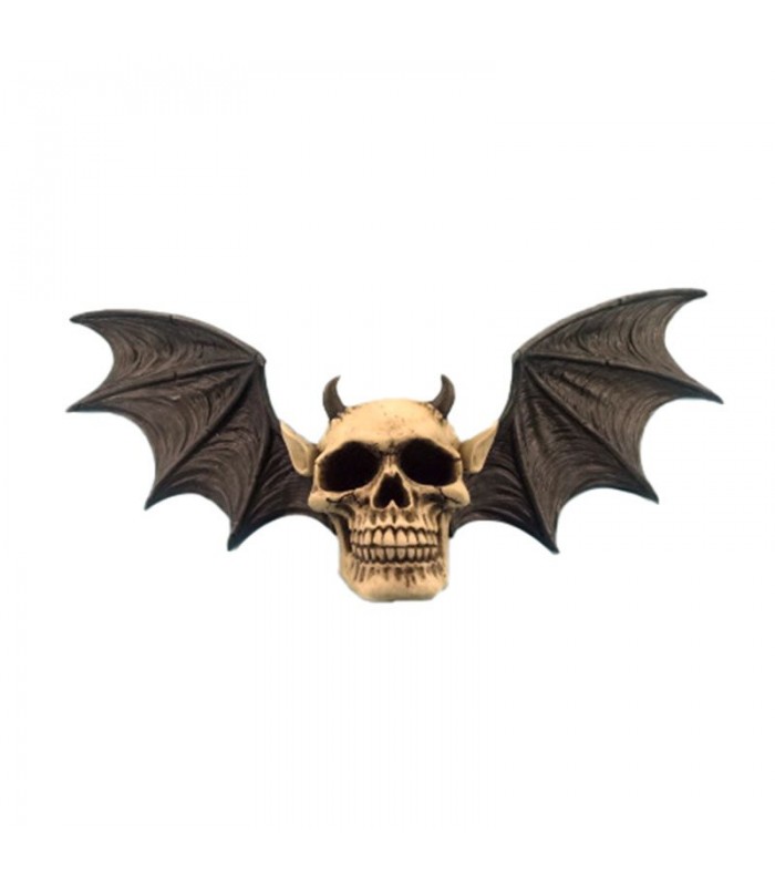 Placa de Pared Calavera de Murciélago Diabólico