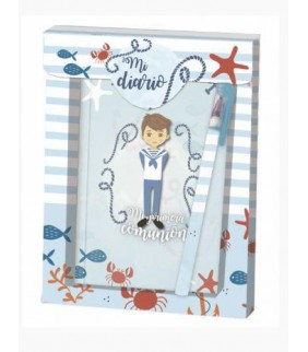 DIARIO Y BOLI  1ª COMUNION NIÑO  19*14 CMS-8492
