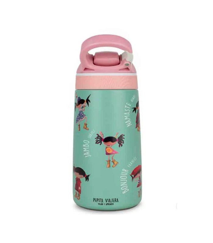 Botella térmica infantil Saludos del Mundo