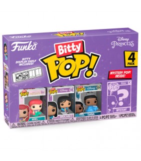 Blister 4 figuras Bitty POP Disney Princesas Ariel