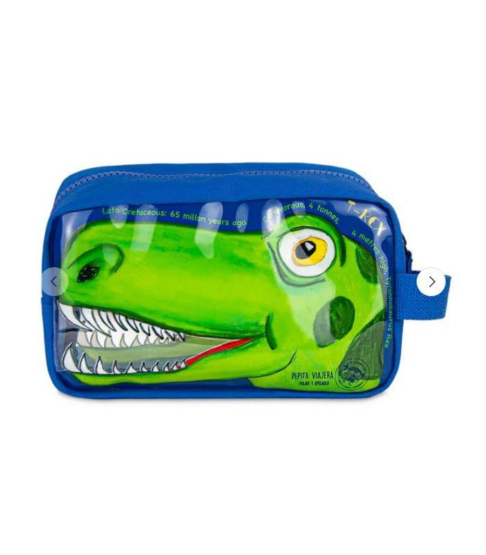 Neceser transparente infantil Dinosaurios Sipecusa