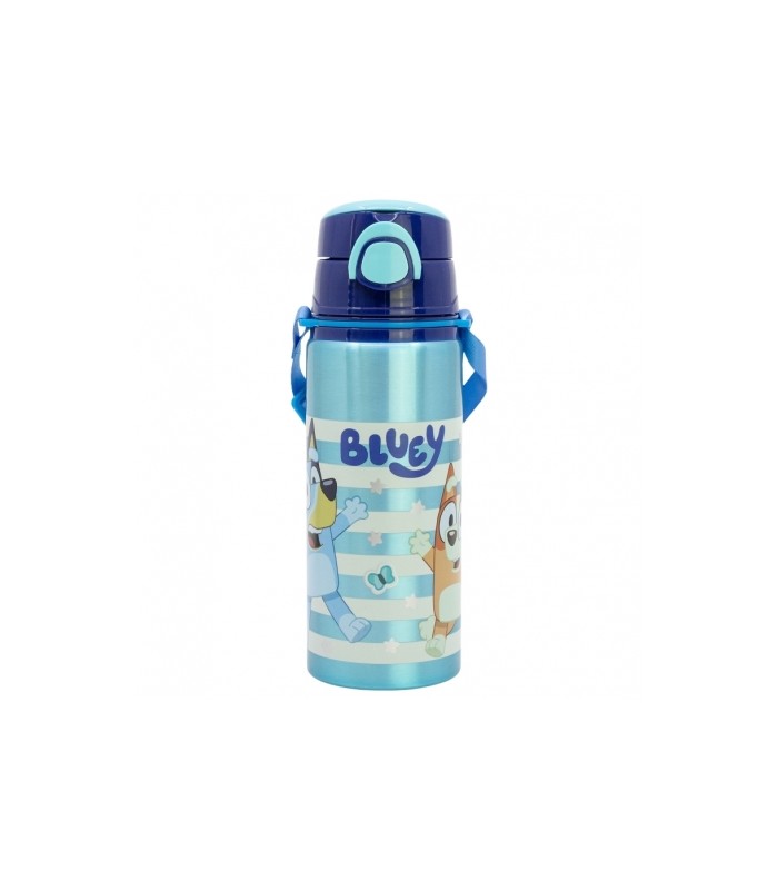 BOTELLA POP UP DE ALUMINIO CON CORREA 730 ML BLUEY