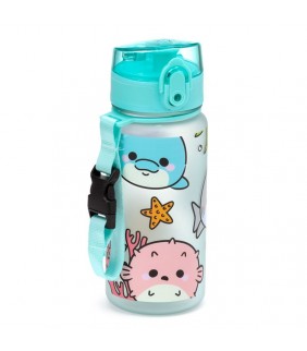 Botella de Agua Infantil Inastillable Vida Marina 