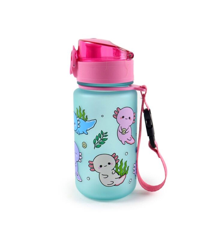 Botella de Agua Infantil Inastillable Ajolote 350m