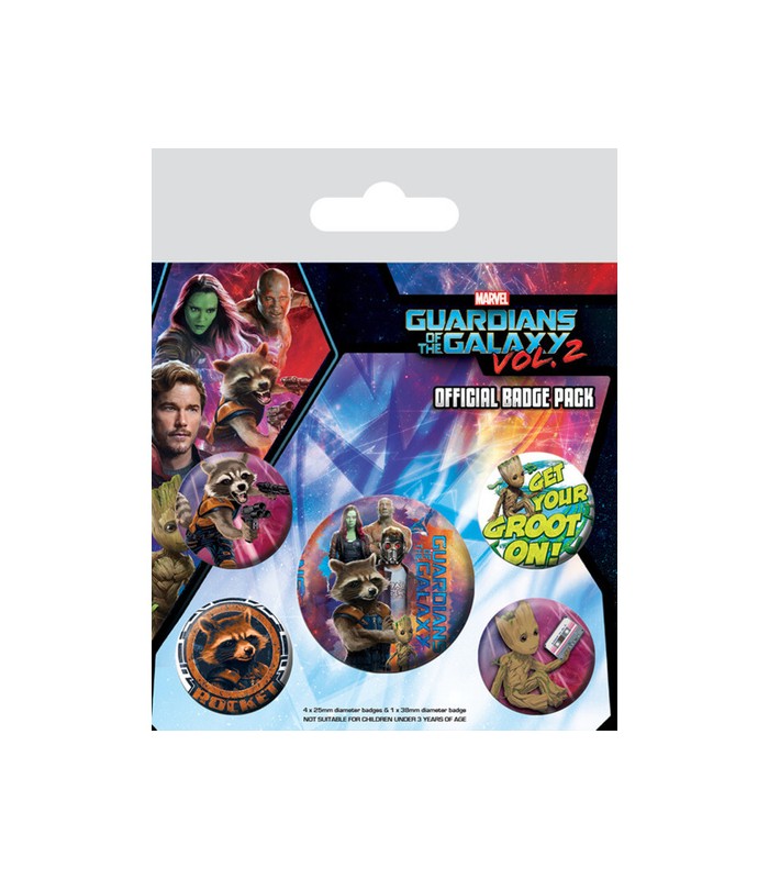 SET CHAPAS MARVEL GUARDIANES DE LA GALAXIA 2 ROCKE