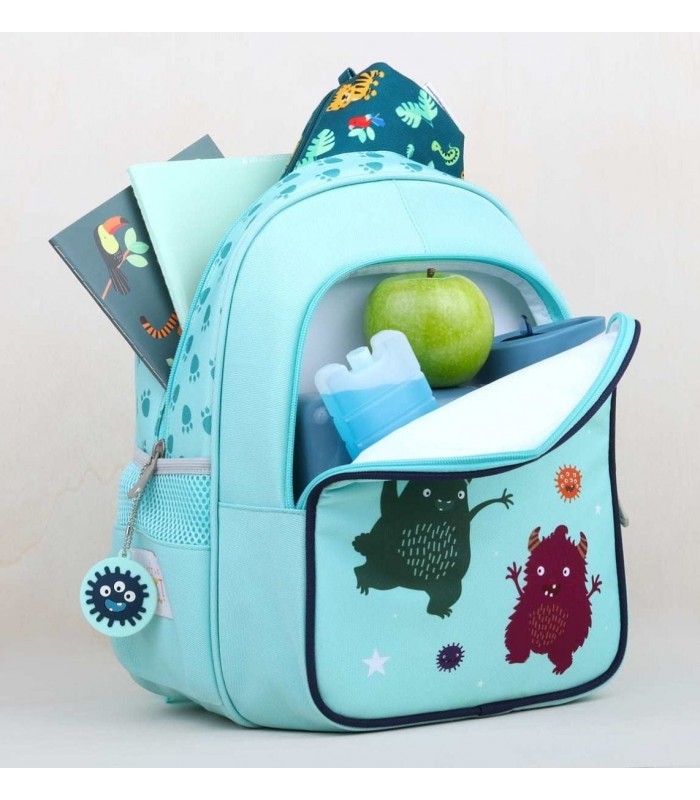 Mochila infantil con departamento nevera Monsters