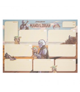 BLOC PLANIFICADOR SEMANAL A3 STAR WARS THE MANDALO