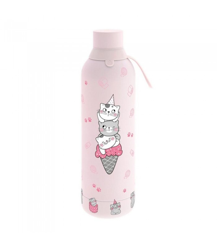 BOTELLA TÉRMICA 750ML  PINK - CATS