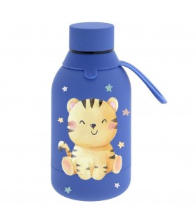 BOTELLA ACERO INOXIDABLE 350ML MAZARINE TIGER