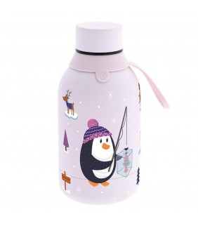 BOTELLA TÉRMICA 350ML - PINK - PENGUIN POLAR FRIEN
