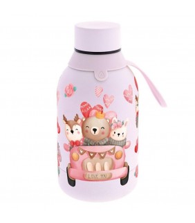 BOTELLA TÉRMICA 350ML - PINK - CAR LOVELY TRAVELLE