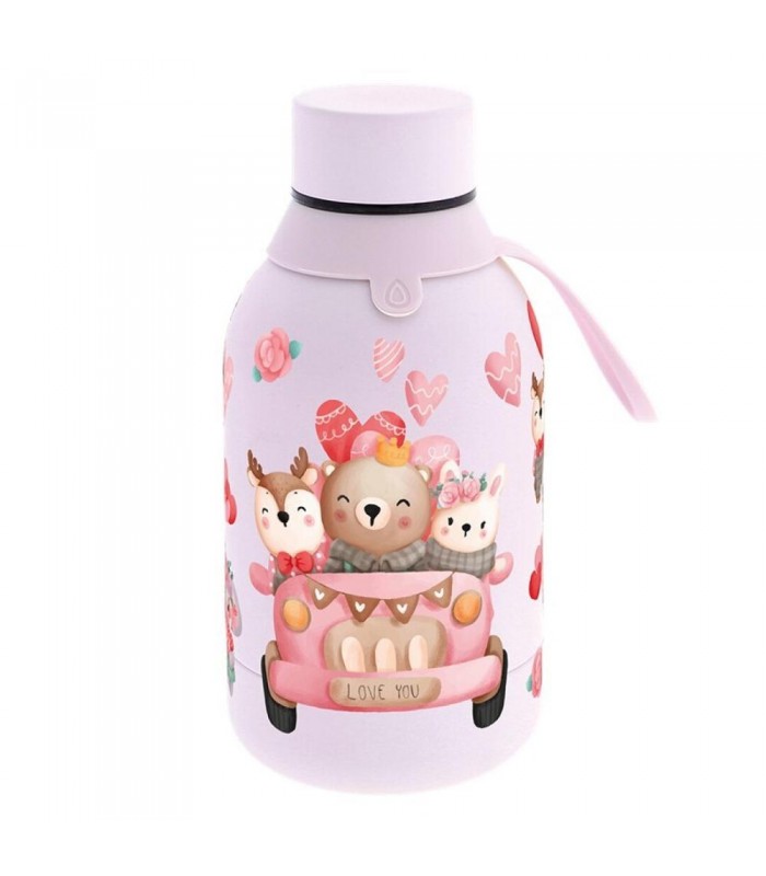 BOTELLA TÉRMICA 350ML - PINK - CAR LOVELY TRAVELLE
