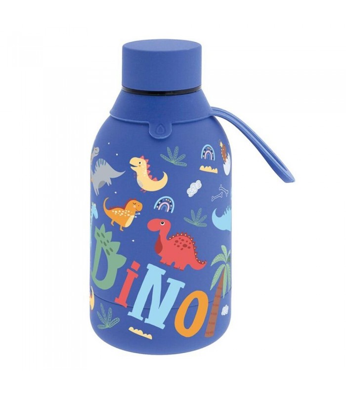 BOTELLA TÉRMICA DINO AZUL TAPON