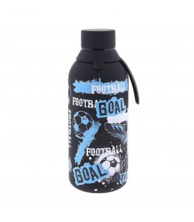 BOTELLA ACERO INOXIDABLE 500ML BLACK FOOTBALL