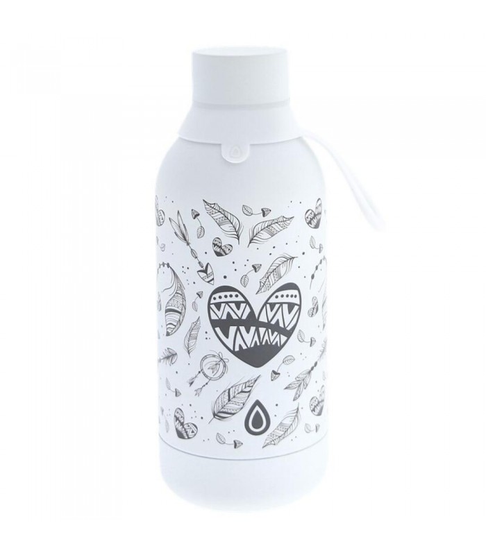 BOTELLA ACERO INOXIDABLE 500ML ICE BOHO HEART