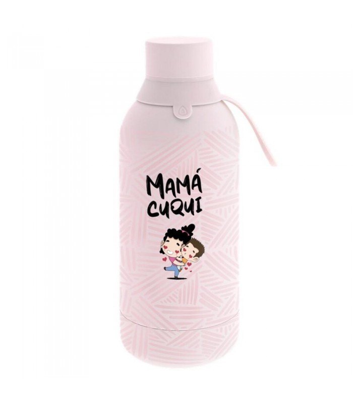 BOTELLA ACERO 500 ML PINK- MAMÁ CUQUI