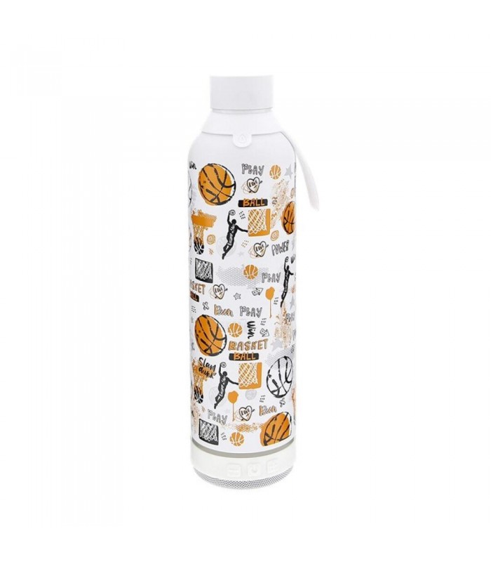 BOTELLA 600ML CON ALTAVOZ - ICE BASKETBALL
