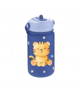 BOTELLA ACERO 330ML ADAPTADOR INFANTIL CON PAJITA 