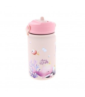BOTELLA ACERO 330ML ADAPTADOR INFANTIL OCEAN