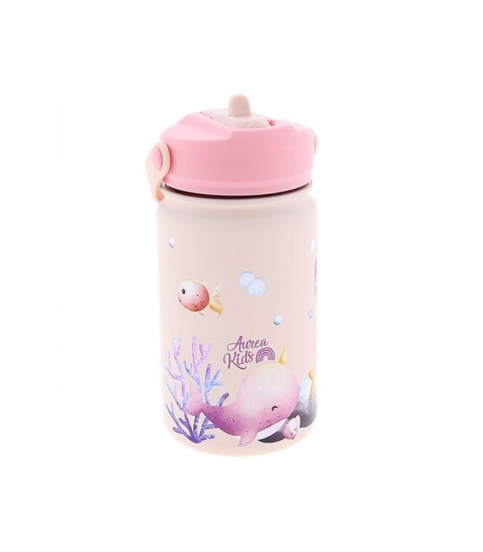 BOTELLA ACERO 330ML ADAPTADOR INFANTIL OCEAN