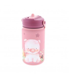  THERMAL BOTTLE WITH ADAPTER 330ML -MAKE UP PIG