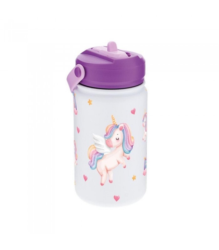 BOTELLA TÉRMICA UNICORNIO CORAZONES